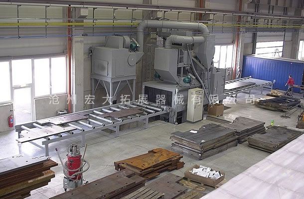 公司采用先进喷砂打磨设备-沧州宏大拓展器械有限公司
