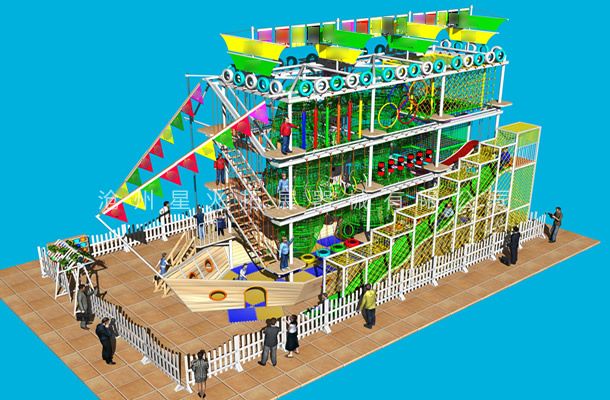 海盗船型3-商场儿童游乐设备-儿童拓展乐园