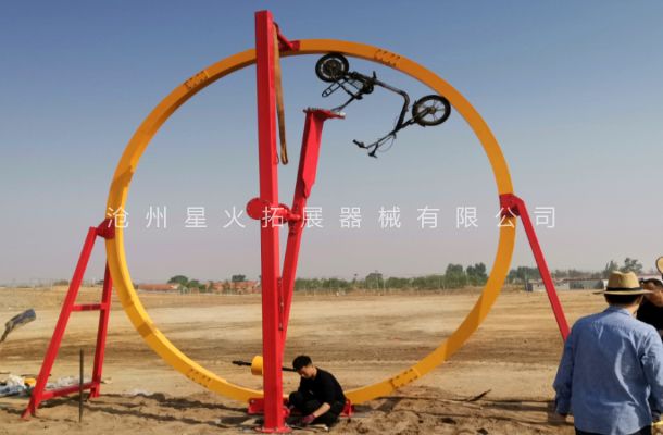 农庄游乐设备无动力自行车 无动力场地规划 网红自行车